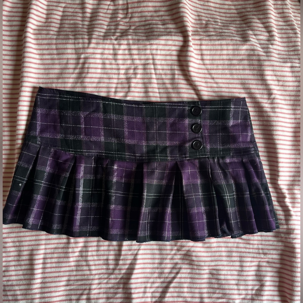 Y2K Digital Punk Mini Skirt